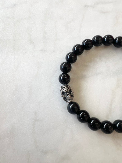 Room 101 Filigree Skull Bead Bracelet