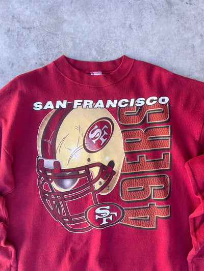 90'S San Francisco 49ers Logo 7 Crewneck (L)