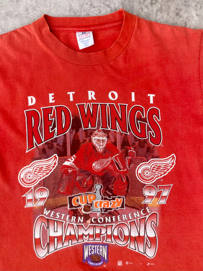 1997 Detroit Red Wings western Conference Champions Tee (M)