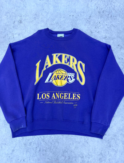 Vintage Lee Sports LA Lakers Crewneck (XXL)